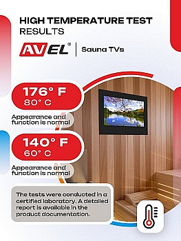 Telewizor AVS550SM (Charny) wbudowany wodoodporny